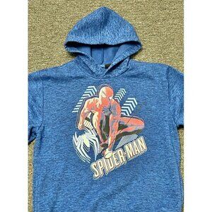 Marvel - Boys Blue Spider Man Hoodie Sz Lg